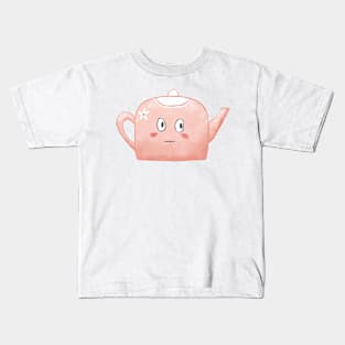 Anxious tea pot. Anxietea Kids T-Shirt